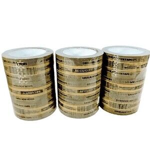 SirBlackTape Security Masking Tape  Pack Of 9 Clear-Check Seal Before Accepting